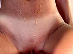 Américain, Gros seins, Sucer une bite, Éjaculer dans la bouche, Mignonne, Pisser, Chatte, Épouse