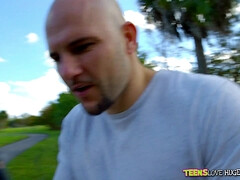 ブロンド, アウトドア, 靴下, ソフトコア, ティーン