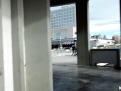 Blonde, Queue, Italienne, De plein air, Petite femme, Piercing, Public, Chatte