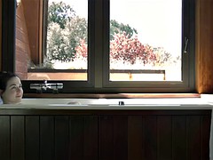 Pijpbeurt, Bruinharig, Sperma shot, Handbeurt, Pornster