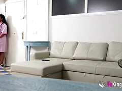 Ebony Cleaning Lady With The Greatest Boobs Gets Laid With Her Boss Son