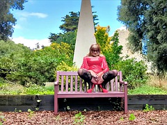 デカパイ, ブロンド, 下着, オナニー, 熟年, アウトドア, 公共, ヤリマン