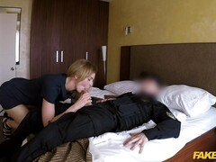 Hotel manager Steffany needs some cock to relax