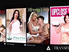 Grosse titten, Blondine, Blasen, Spermaladung, Handjob, Hardcore, Öffentlich, Transfrau