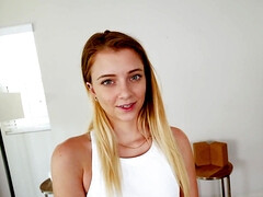 Blond, Pijpbeurt, Hd, Natuurlijke tieten, Klein, Gezichtspunt, Kut duiken, Tieten likken