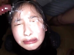 poor japanese teen facial