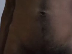 Enthousiasteling, Grote lul, Zwart, Sperma shot, Zwart, Harig, Masturbatie, Alleen