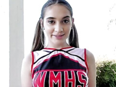 デカチン, フェラチオ, チアリーダー, バック, 自然山雀, 剃毛, ティーン, オッパイの