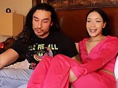 18yo brace face petite black chick fucks Latino College Fabio