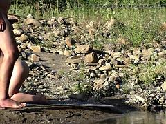 Strand, Grosser schwanz, Spermaladung, Hardcore, Milf, Öffentlich, Titten, Ehefrau