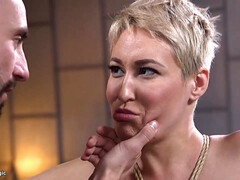 Corded mature woman caned and pulverized (Dame Rayne, Ryan Keely, Stirling Cooper)