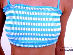 Tussi, Blondine, Pummelig, Spermaladung, Süss, Aufs gesicht abspritzen, Pov, Muschi