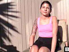 素人, 茶髪の, 顔射, はじめて, ラティーナ, タトゥー, ティーン