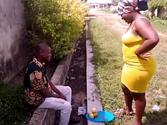 Street Boy Seduces Orange Seller in Abandoned Building for Intense Doggy Style Fuck