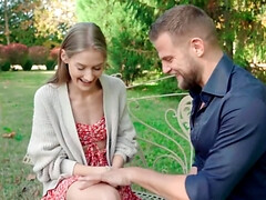 Красотки, Блондинки, Минет, Член, На природе