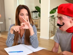 Жопа, Большие сиськи, Минет, Брюнетки, Собачьи, Пальцем, Ласковые ручки, Лизание