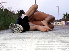 ぽっちゃり, デカ尻, デカチン, デカパイ, フェラチオ, 異人種間, 自然山雀, アウトドア