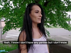 デカ尻, 黒人, チェコ, バック, 女, オーガズム, 公共, オマンコ