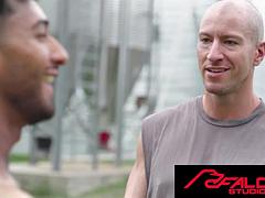 デカチン, フェラチオ, ゲイ, 手コキする, ハードコア, 異人種間, キス