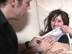 素人, チェコ, ヨーロピアン, グループ, 自家製, 授乳, オージー, パーティ