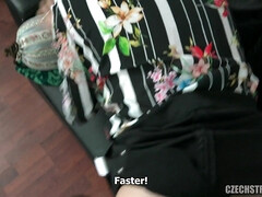 素人, お尻, ブロンド, チェコ, イマラチオ, 眼鏡, 淫乱熟女, スパンキング