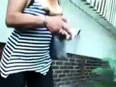 Blond, Sperma shot, Handbeurt, Rijpe lesbienne