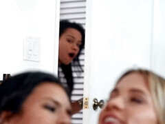 素人, アメリカ人, ブロンド, 女 人男 人, 手コキする, オナニー, オッパイの, のぞき