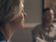 デカパイ, ブロンド, 家族, フォアサム, グループ, 熟年, 禁句, ティーン