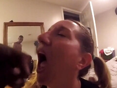 Sassy Fuckcouch sucks a BBC and takes shots of Vodka