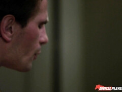 美女, デカ尻, 顔射, ヒール, ポルノスター, オマンコ, オッパイの, ユニフォーム