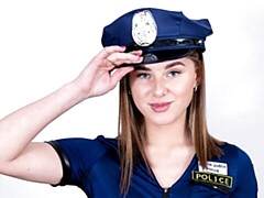 Kont, Masturbatie, Politie, Mager, Alleen, Strippen, Tiener, Tieten likken