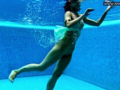 18, アナル, フェティッシュ, Hd, 小柄, 一人, オッパイの, 水中