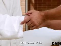 アナル, 茶髪の, 爸, Hd, マッサージ, タトゥー, ティーン, オッパイの