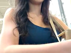 素人, 茶髪の, 目瞪口呆, オナニー, アウトドア, パンティ, 一人, オッパイの