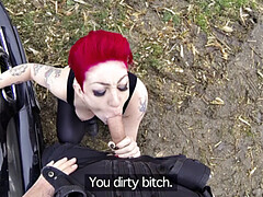 Gros seins, Sucer une bite, De plein air, Piercing, Pov, Chatte, Jarretelles, Uniforme