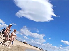Пляж, Голышом, На природе, На публике, Подглядывание