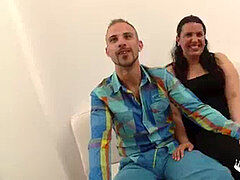 素人, ぽっちゃり, フェラチオ, 茶髪の, ヨーロピアン, デブ, 熟年, 現実