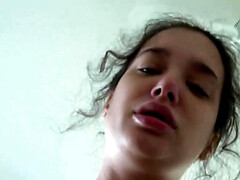 Nana, Gros seins, Blonde, Sucer une bite, Éjaculation interne, Hard, Fait maison, Fumer