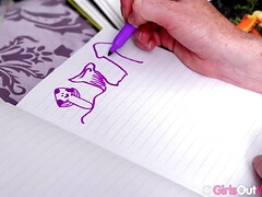 Leie, Arsch, Braunhaarige, Verrückt, Masturbation, Nackt, Muschi, Titten