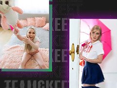 Grosser arsch, Grosse titten, Blasen, Braunhaarige, Pummelig, Fingern, Lingerie, Tittenfick