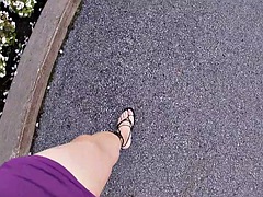 Leie, Geschnappt, Absätze, Masturbation, Milf, Öffentlich, Transfrau, Schlampe