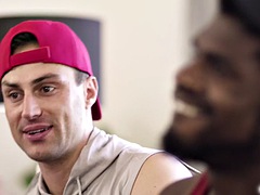 Two buddies, Devin Trez and Damien White, share each others flesh!