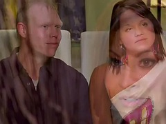 素人, 美女, グループ, パーティ, プール, 現実, ソフトコア, スインガー