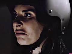 tattooed joanna fucks her teammate stoya in the bathroom