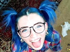 Amateur, Bukkaké, Compilation, Faciale, Lunettes, Élève, Adolescente, Uniforme