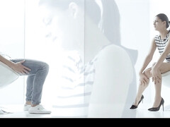 18 jaar, Pijpbeurt, Bruinharig, Stel, Schattig, Likken, Kut duiken, Strak