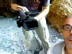 Amateur, Collège université, Tchèque, Européenne, De plein air, Public, Maigrichonne, Pute