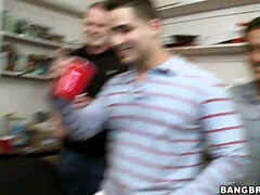 Jada Stevens, Ava Addams and Christy Mack showing their asses and licking each other pussies