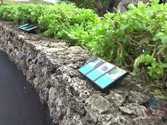 露出狂, 彼女, ハメ撮り, オマンコ, 剃毛, 喫煙, オッパイの, 濡れ