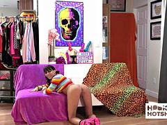 Lieveling, Mooi, Bruinharig, Schattig, Hd, Pornster, Openbaar, Mager